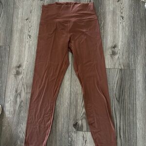 Lululemon High-Waist Rust Leggings